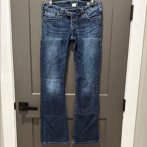 Women's Silver Bootcut Blue Jeans